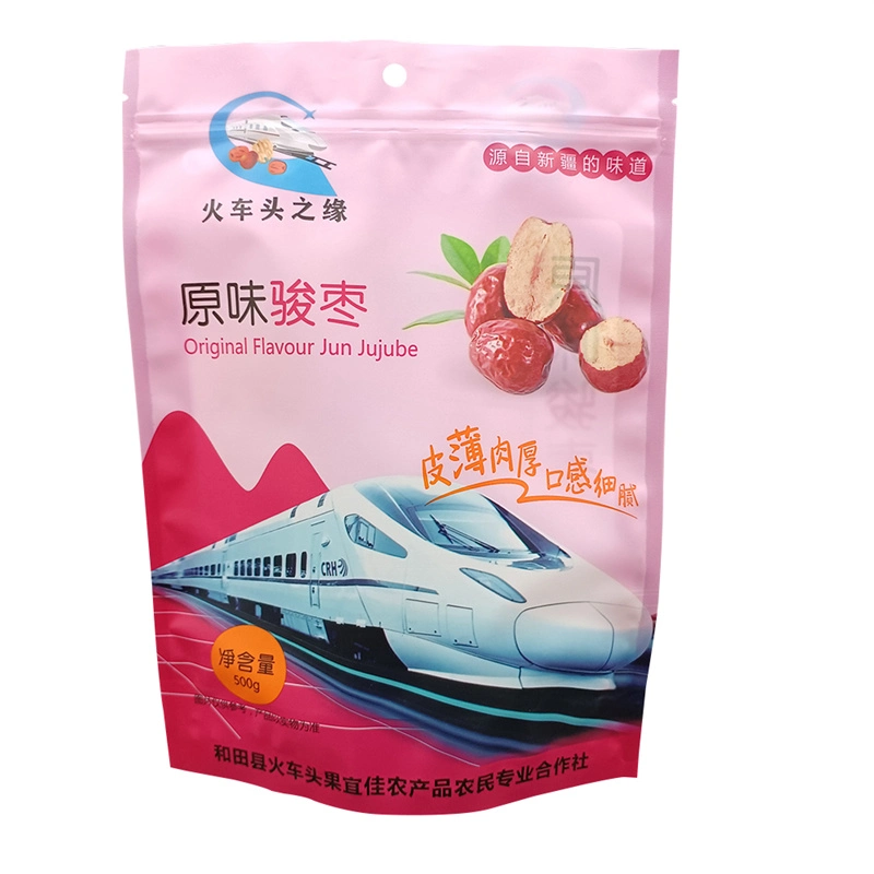 Transparent Printing Plastic Bags Packaging Emballage Biscuits Snacks Baking Stand up Pouch Laminated Packaging
