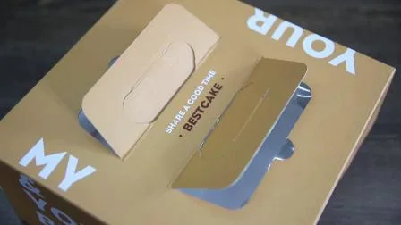 Impression de logo personnalisé en gros emballage de boîte à gâteaux de cuisson emballage de boîte à gâteaux en papier kraft