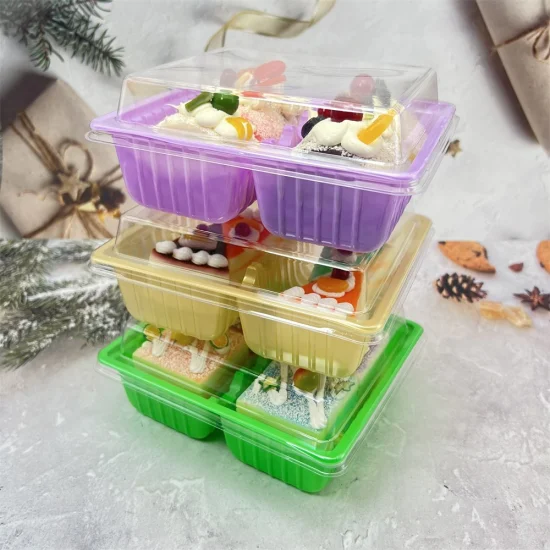 Boîte à gâteaux transparente 6 pouces, 8 pouces, emballage de cuisson d'anniversaire accru de 10 pouces